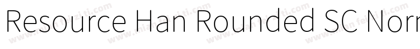 Resource Han Rounded SC Normal字体转换